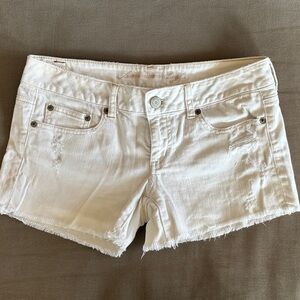 American Eagle Outfitters White Jean Shorts